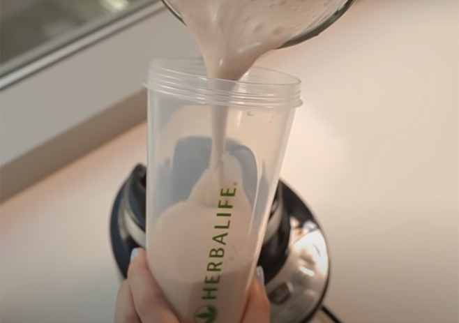 Pour The Shake In A Glass