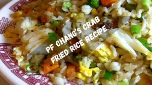 PF Chang's Crab Fried Rice Recipe