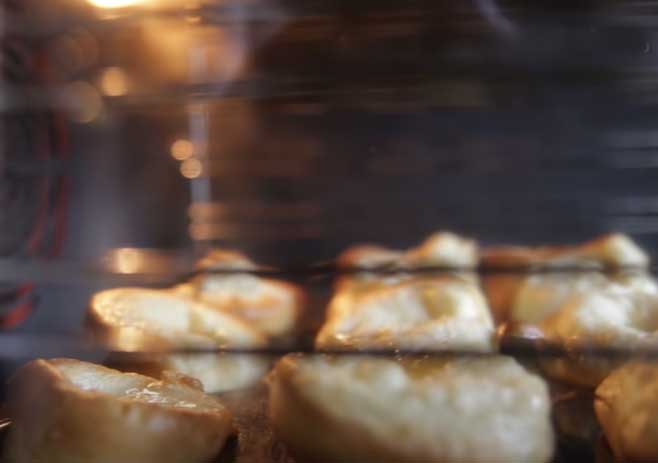 Take out the Pudding out of the Oven after being perfectly Cooked