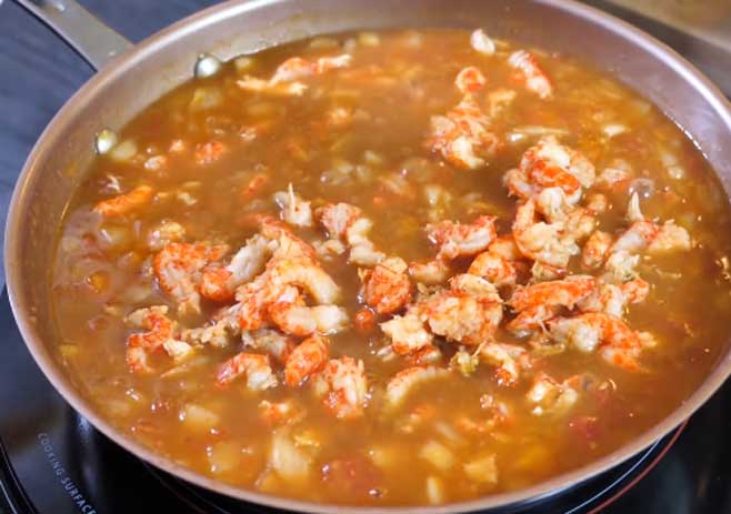 Add Crawfish tails/ shrimp