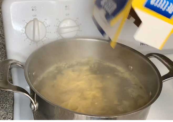 Boil the pasta
