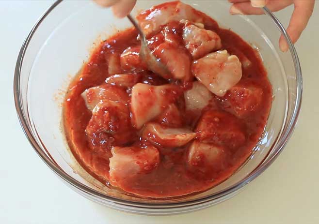 Marinate the chicken
