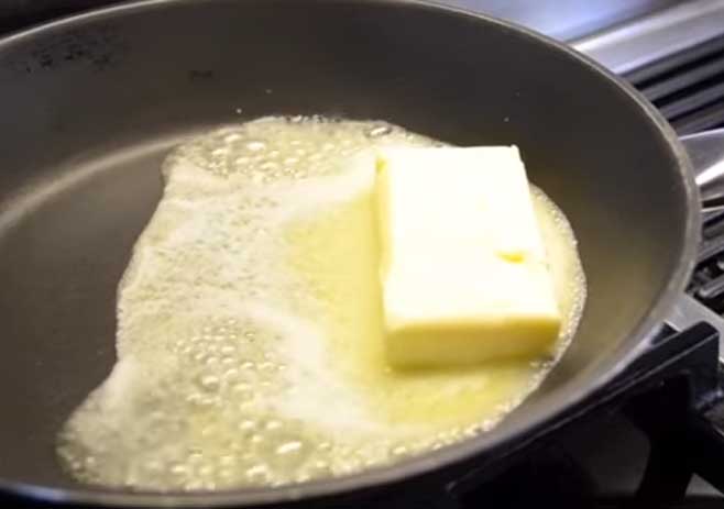  Melt the butter