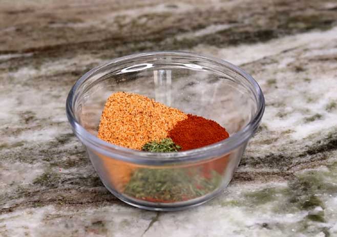 Mix all the dry seasoning