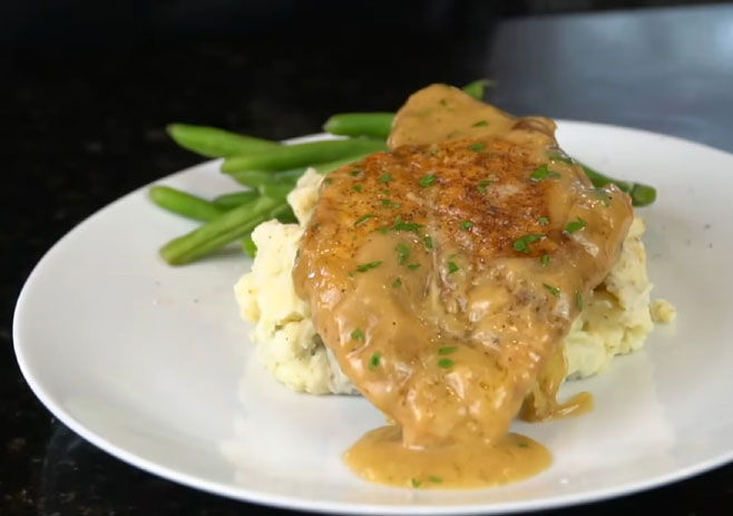 serve the chicken with mashed potato