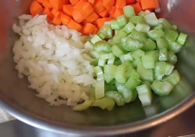 chopped all the vegetables