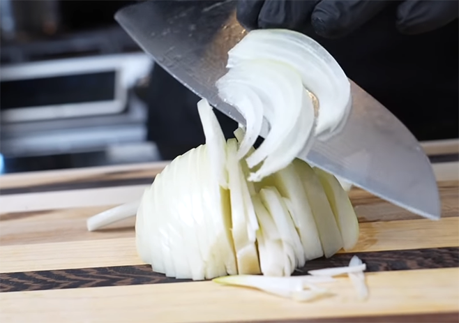 Chop the onions