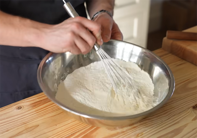 Mix the dough ingredients