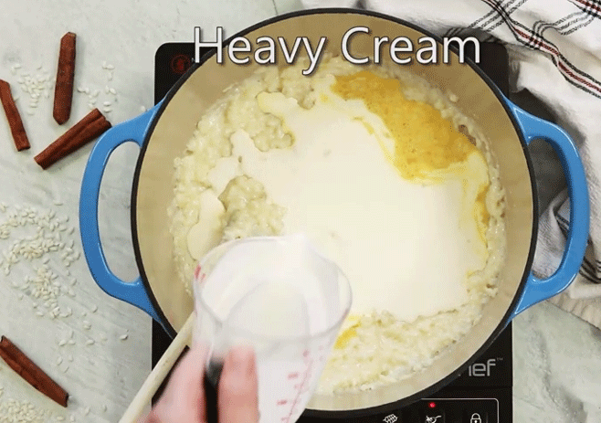 Add Heavy cream