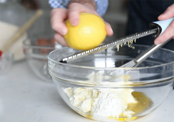 Add lemon zest