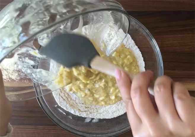 Combine with flour