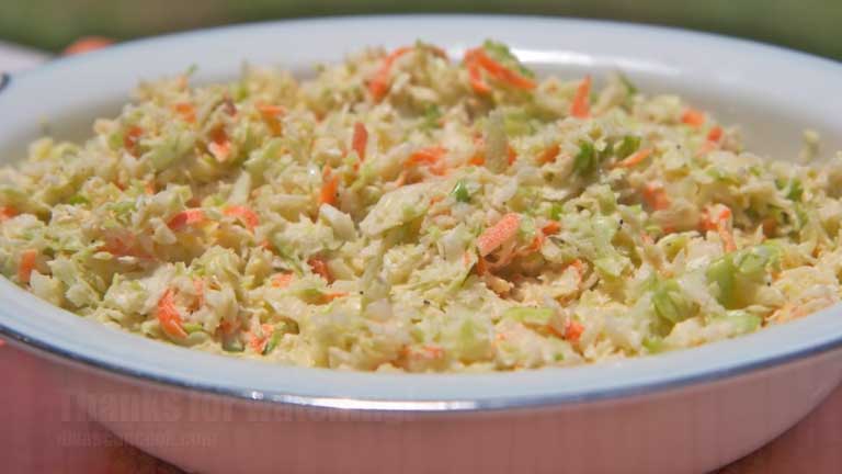 Coleslaw recipe horseradish long silvers john tangy