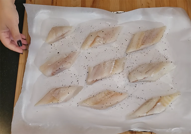 Prepare the fish for fry