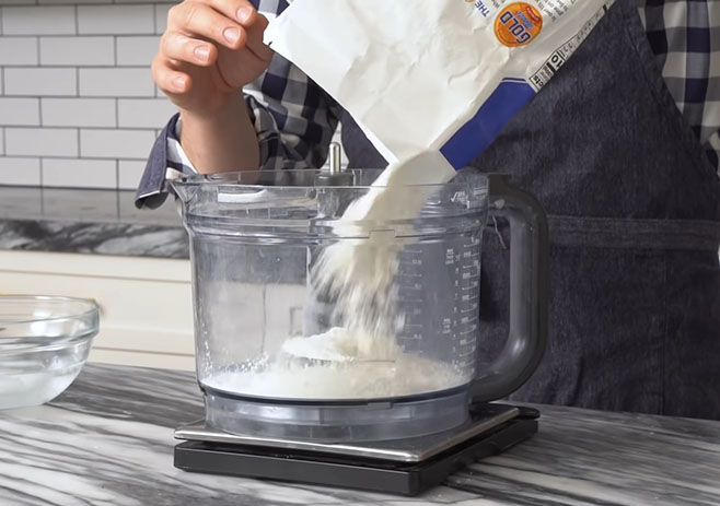 Combine flour, sugar, and salt