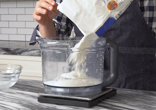 Combine flour, sugar, and salt