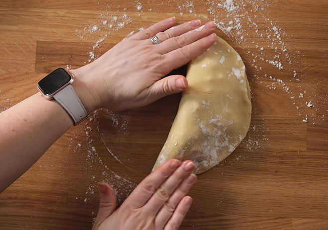 Fold the pastry