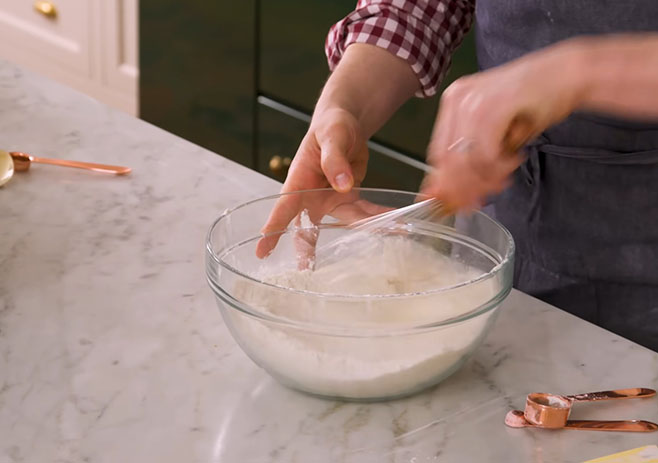 Mix the dry ingredients