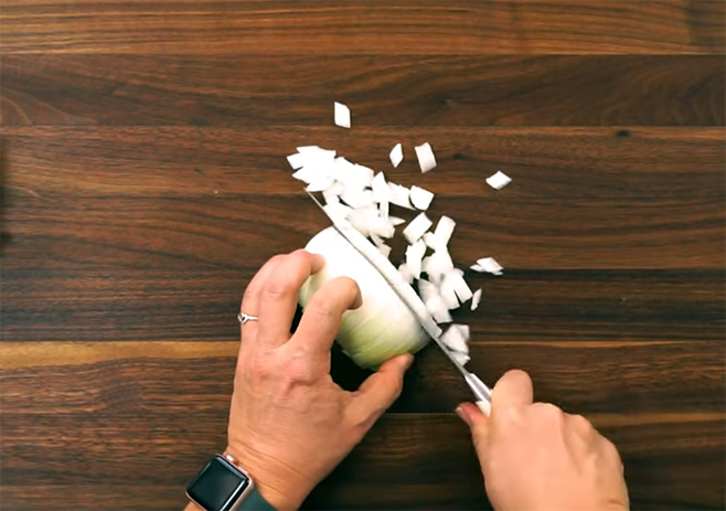 Cut Onion And Parsley