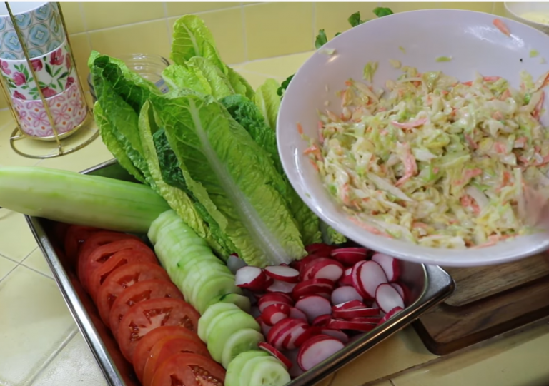 Cut Veggies For Sandwich 