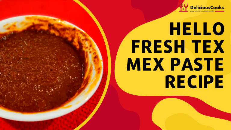 Hello Fresh Tex Mex Paste Recipe