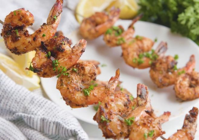 grilled shrimps