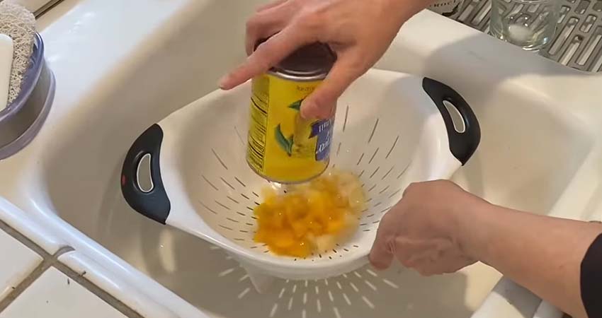 Make use of a colander