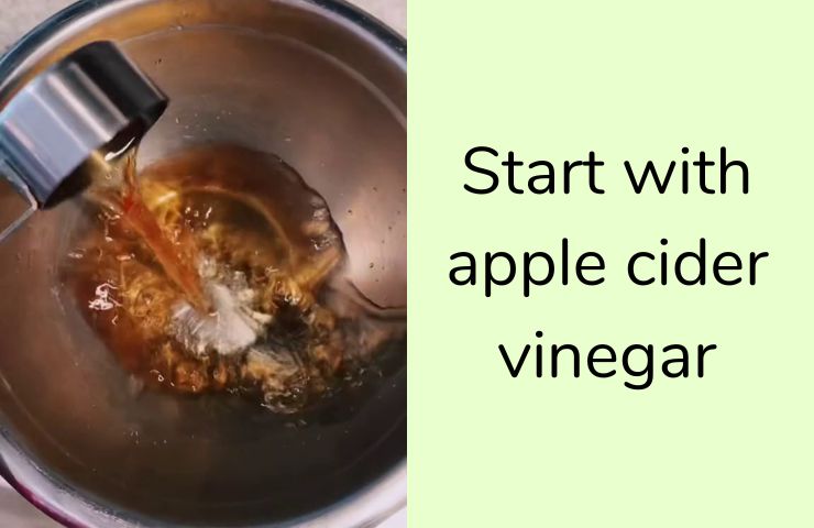 Start with apple cider vinegar