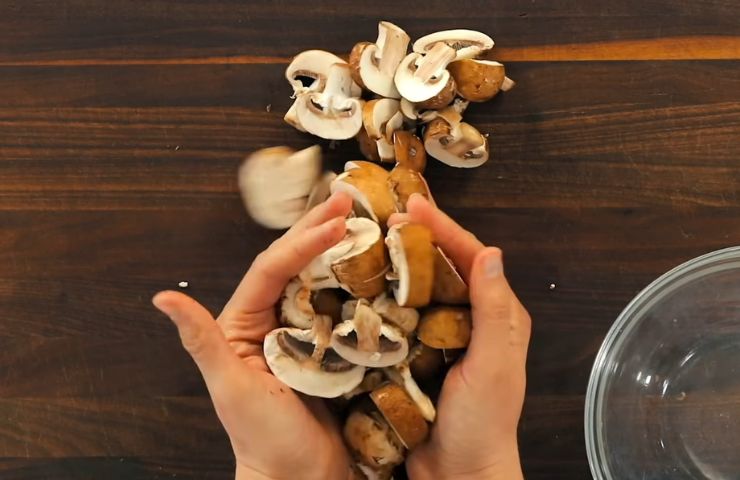 Step 1: Slice the mushrooms