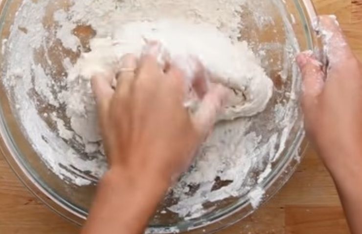Step 3: Add flour and oil
