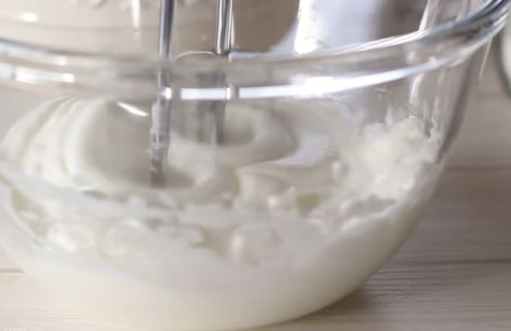 Whip the egg white