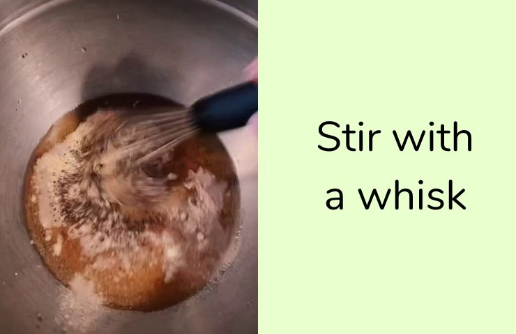 Stir with a whisk