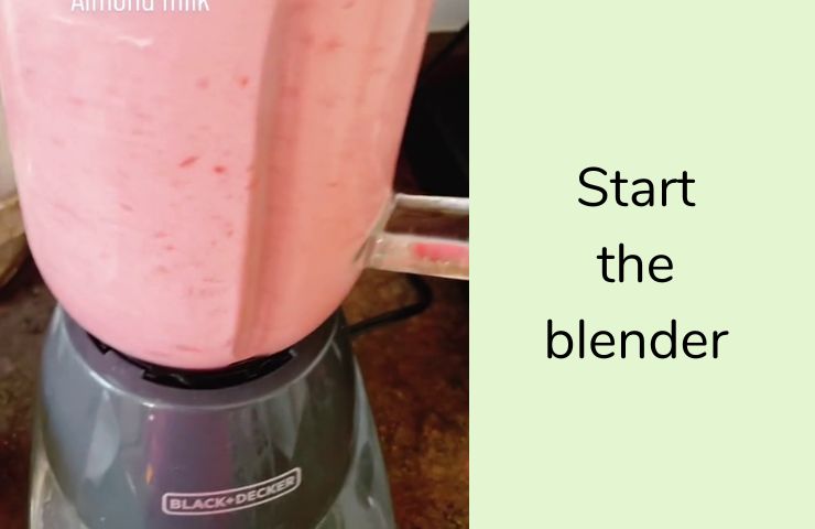 Step 6: Start the blender