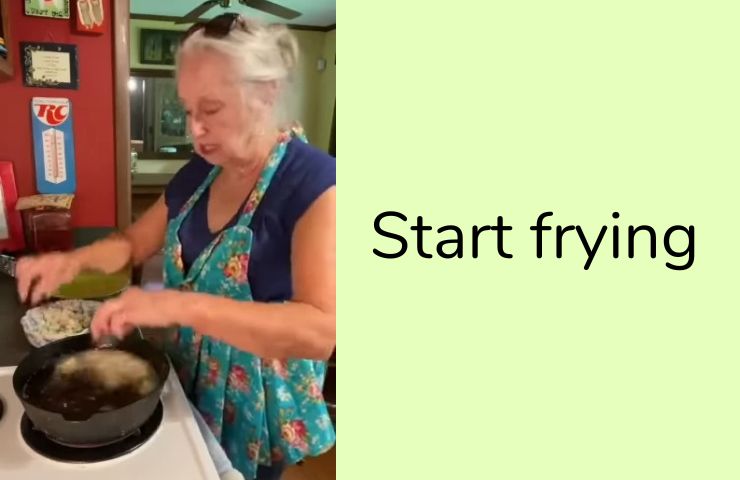 Step 7: Start frying