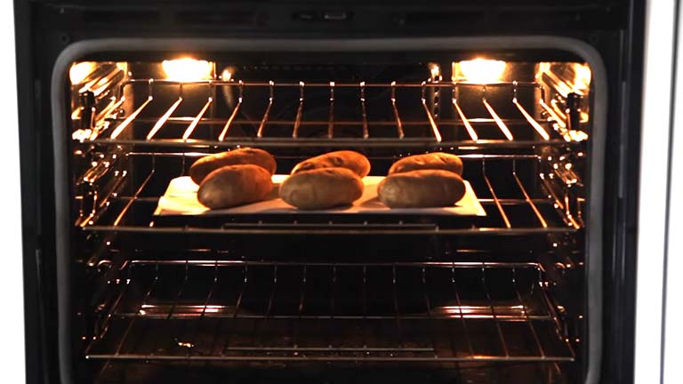 Baking the Potatoes