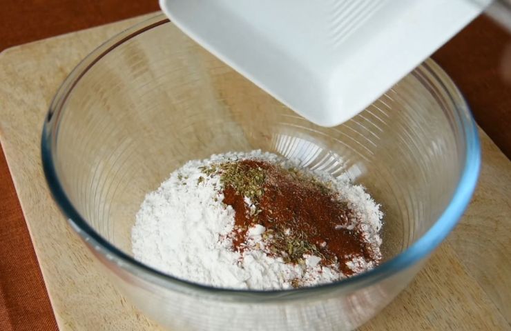 Step 2: Combine the spices with flour